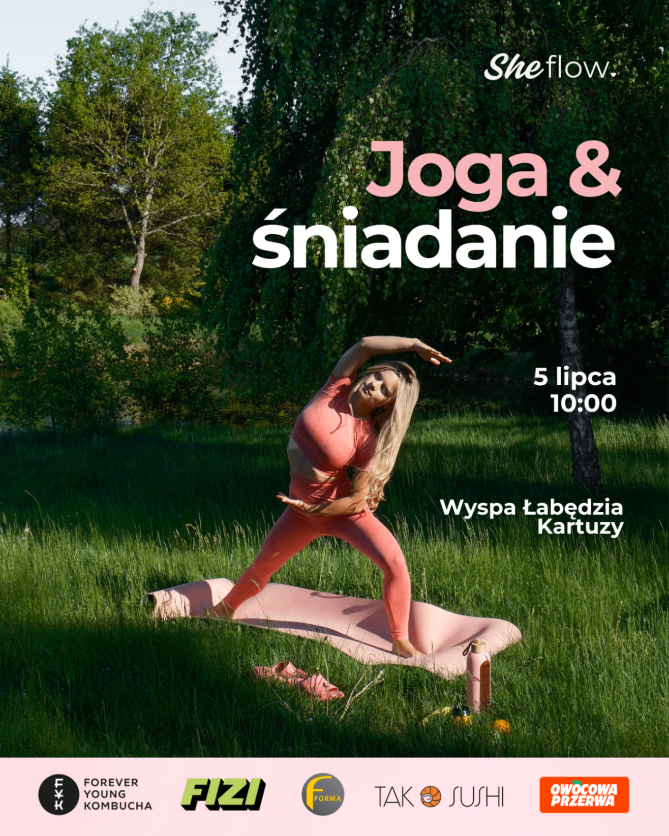 Joga & śniadanie - Wyspa Łabędzia Kartuzy